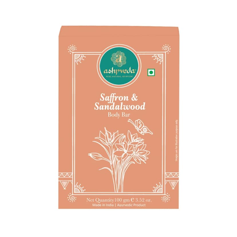 ashpveda Sandalwood & Saffron Bathing Soap