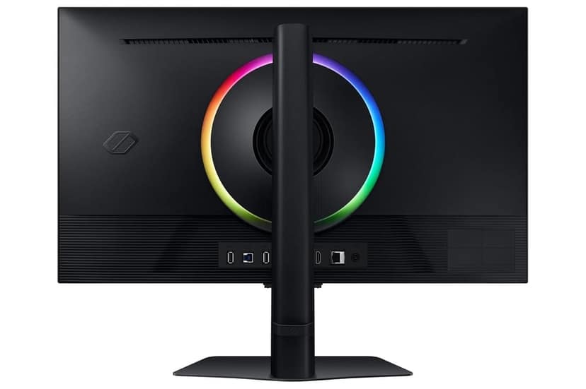 Samsung 27"(68.5cm) Odyssey G7 4K Smart Gaming Monitor|UHD 3840 x 2160|Fast IPS panel|144 Hz|1ms|OTT Apps|VESA DisplayHDR400|Speakers|FreeSync Premium|LAN|WiFi|Bluetooth|HAS Pivot|LS27DG700EWXXL|Black view 2