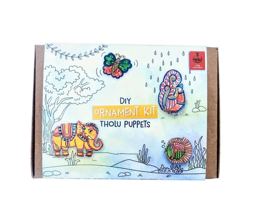 DIY Tholu Traditional Leather Puppet Kit For All Ages above 8 view 2