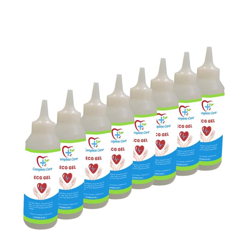 Complete Care ECG Gel, High Conductivity, Skin Friendly & Ultrasound Compatible, Electrocardiography, Physio & Therapeutic Purpose Gel