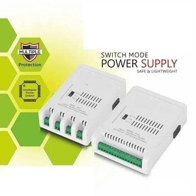 CCTV Power Supply SMPS 8 Channel (12V 10A) – High-Performance Power Adapter for Video Surveillance Systems, DVR, NVR, Dome & Bullet Cameras view 2