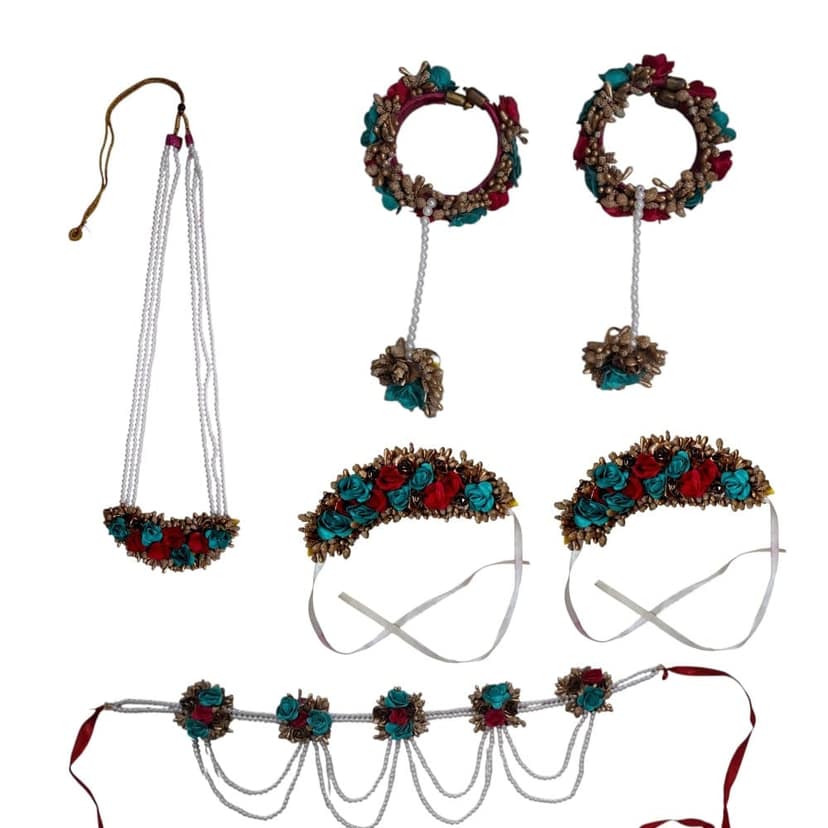 Artificial Flower Jwellery ( 1 set )