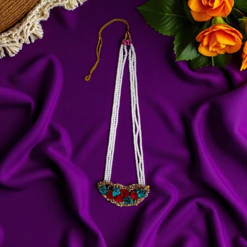 Artificial Flower Jwellery ( 1 set ) view 2