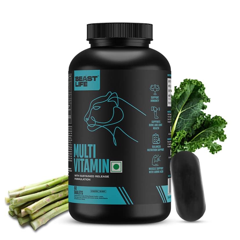 Beastlife Multivitamins with Sustained Release Technology | 60 N