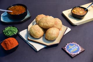 Kachori with aloo sabzi