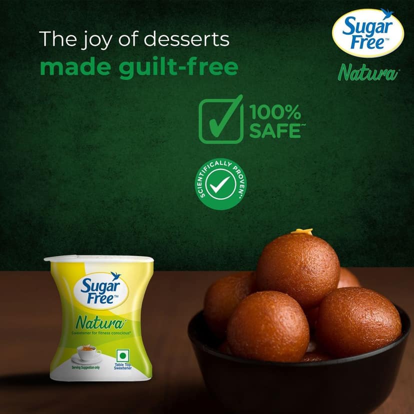 Sugar Free Natura, 100 Pellets|100% Safe| Scientifically Proven & Tested|Sweet like Sugar but with zero calories| 8.5g view 2
