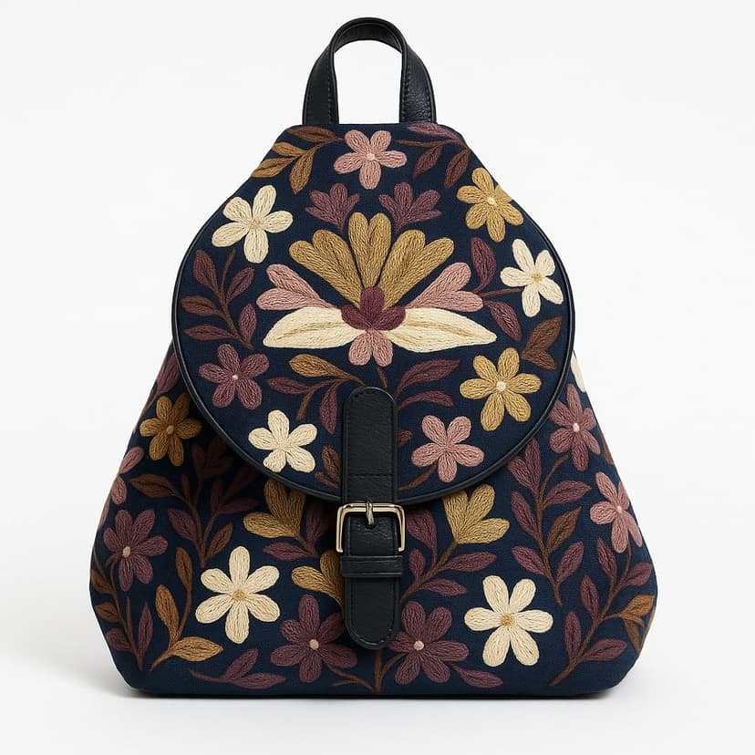 Floral Pattern Backpack - Stylish & Functional