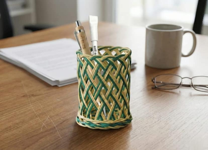 Palm pen stand