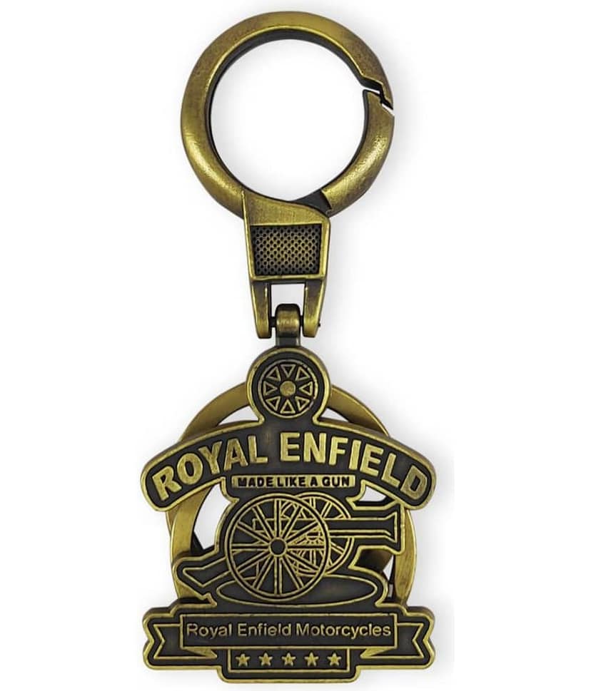 VillageTiger Premium Quality Brass Metal Royal Enfield Bullet Key Ring Key Chain view 2
