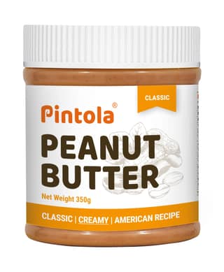 Pintola Classic Peanut Butter Made With Finest Grade Peanut Butter | Source of High Protein | Non GMO, Naturally Gluten Free, Zero Cholesterol | Creamy Pintola Classic Peanut Butter Made With Finest Grade Peanut Butter | Source of High Protein | Non GMO,