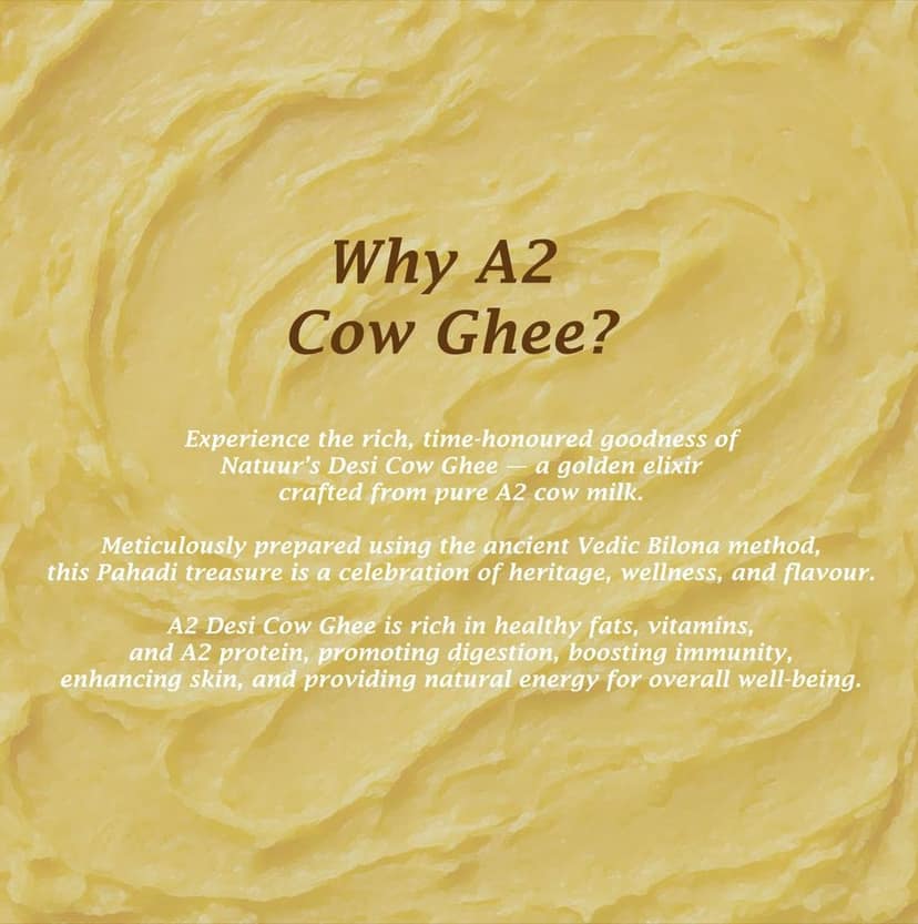 NATUUR HERITAGE A2 Himalayan Cow Ghee Pure. Sacred. Nourishing. view 2