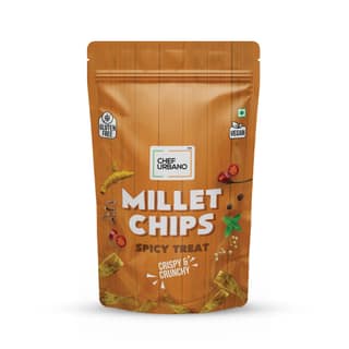 Chef Urbano Chips Millets Spicy Treat Pouch 85 Gms (MRP: Rs. 149/-)