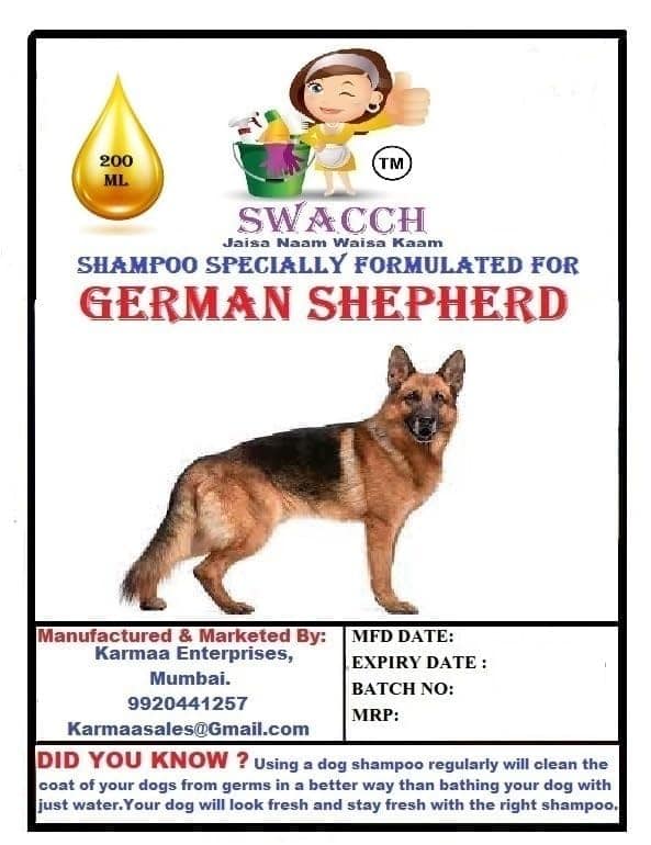 SWACCH Premium Shampoo for German Shepherd (200ML) (Combo Pack of 2) Lemon & Jasmine view 2