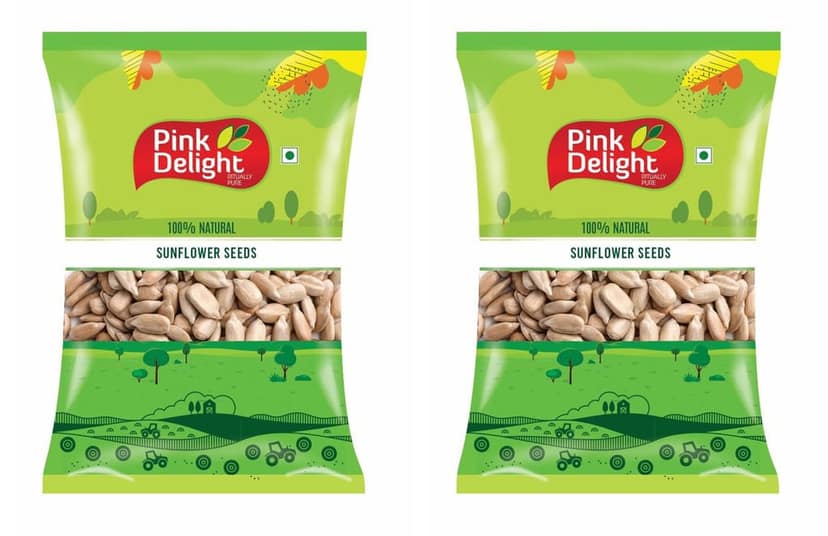 Pink Delight | Sunflower Seeds | Dried Seeds | 500 Gm Each | Pack of 2 | 1 Kg Pack