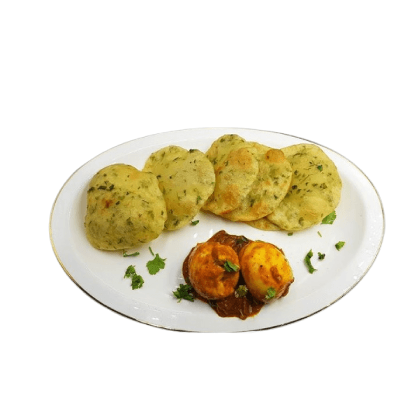 Poori & Egg Curry