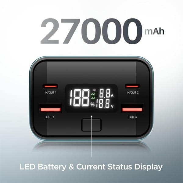 boAt EnergyShroom PB600 PowerPulse 27000mAh Power Bank view 2