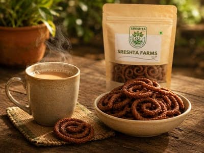 Sreshta Farms Ragi Murukulu - 250gm view 2