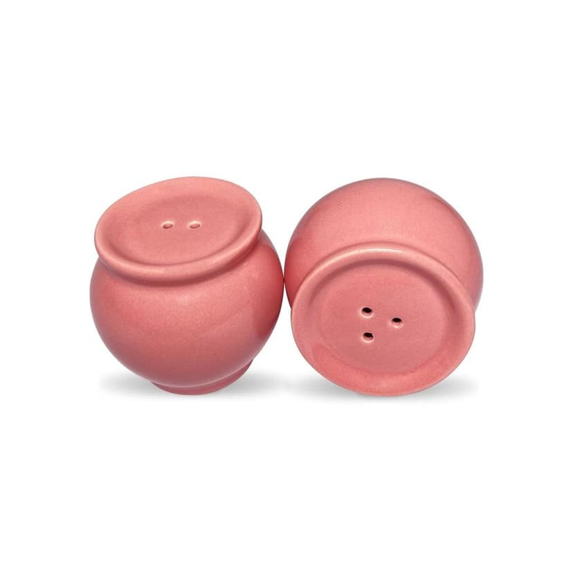 Ceramic Dining Pink Matka Shaped Salt &amp; Pepper Shaker view 2