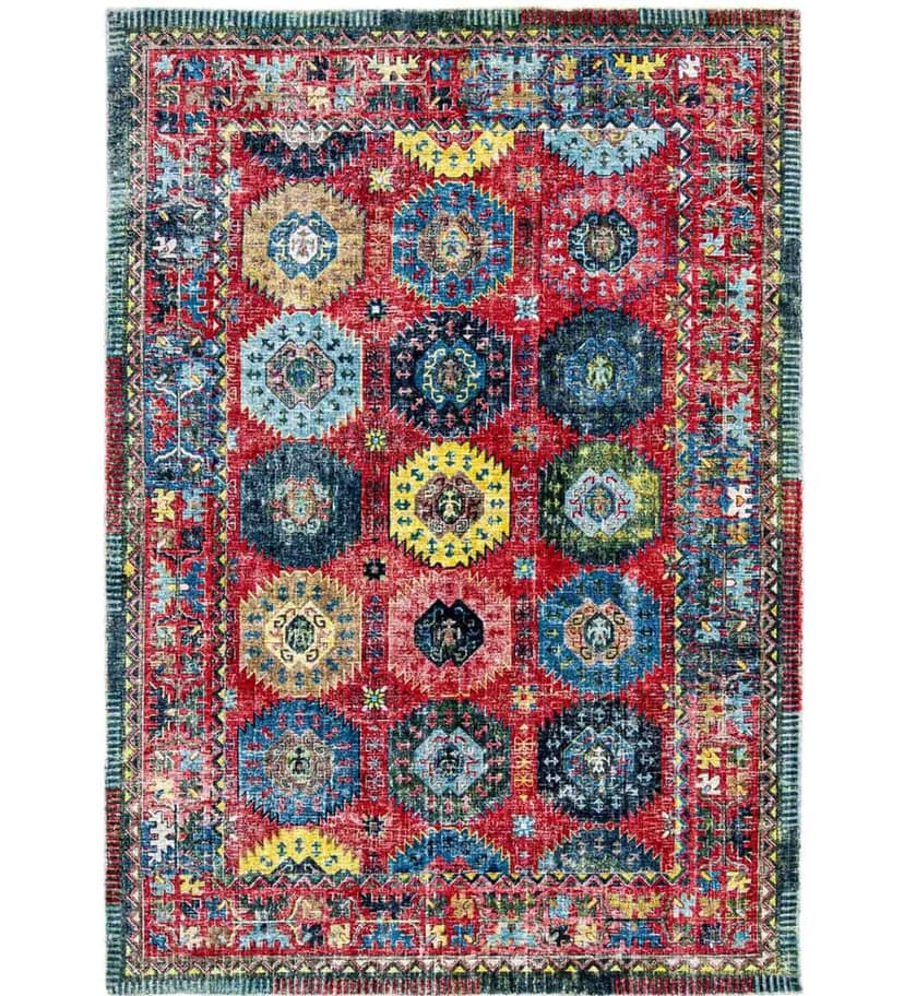 Neu Looms Handcrafted Viscose Wool Anti-Skid Rug Elegant & Comfortable for Bedroom, Living Room, Nursery, Dorm & Playroom view 2