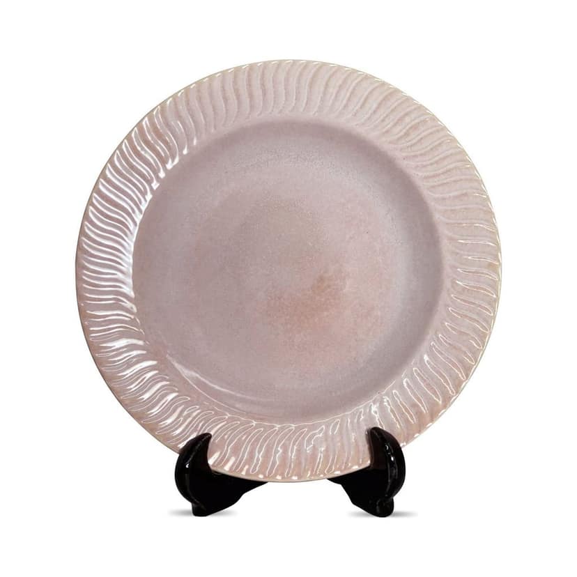 Ceramic Dining Baby Pink Ceramic Deep Pasta Plate view 2