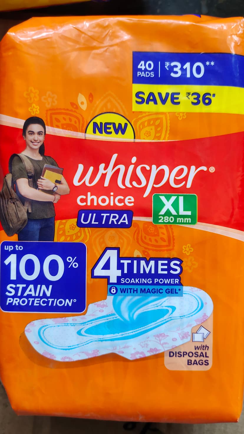 Whisper choice ultra XL 280mm 40 pads