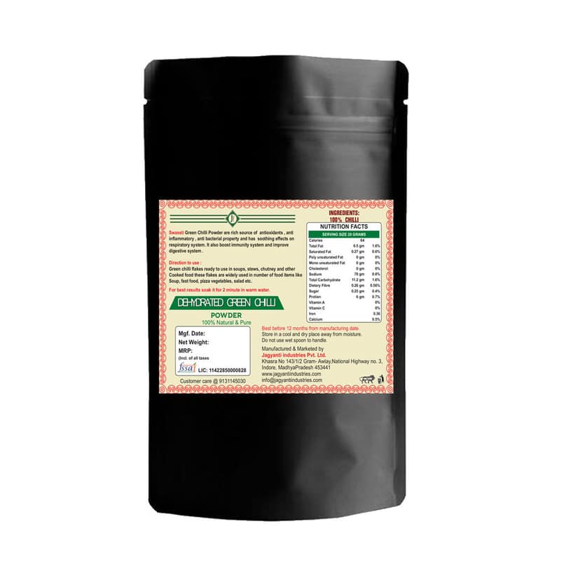 Swassti Dehydrated Green Chili Powder view 2