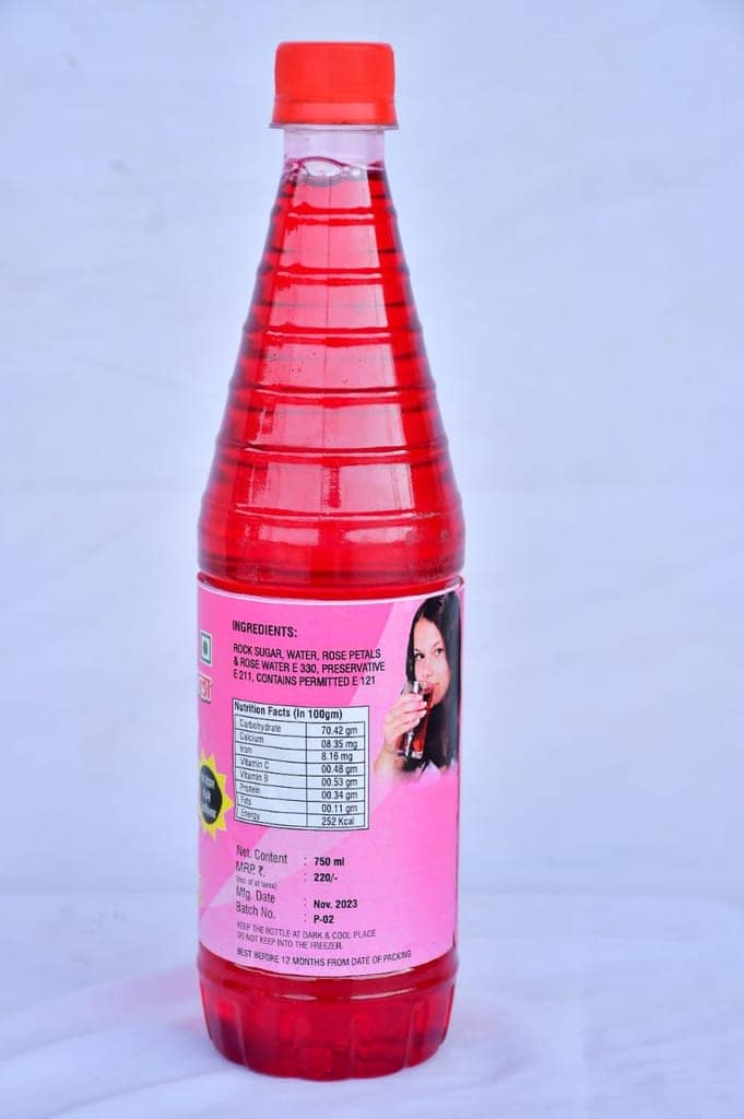 Rose Petal Sharbat, 750ml