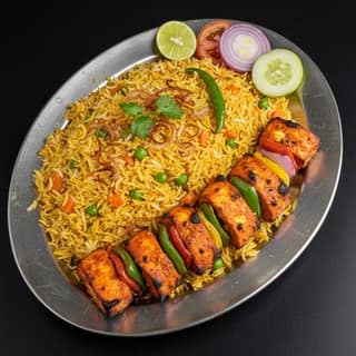 Veg Biryani & Paneer Tikka
