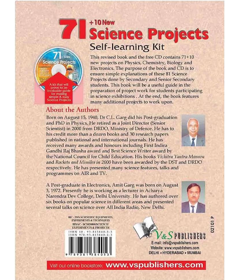 71+10 New Science Projects (With Cd) view 2