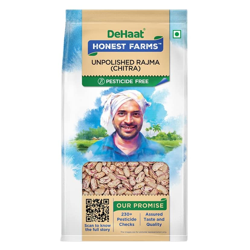 Dehaat Honest Farms Unpolished Rajma (Chitra) 500GM
