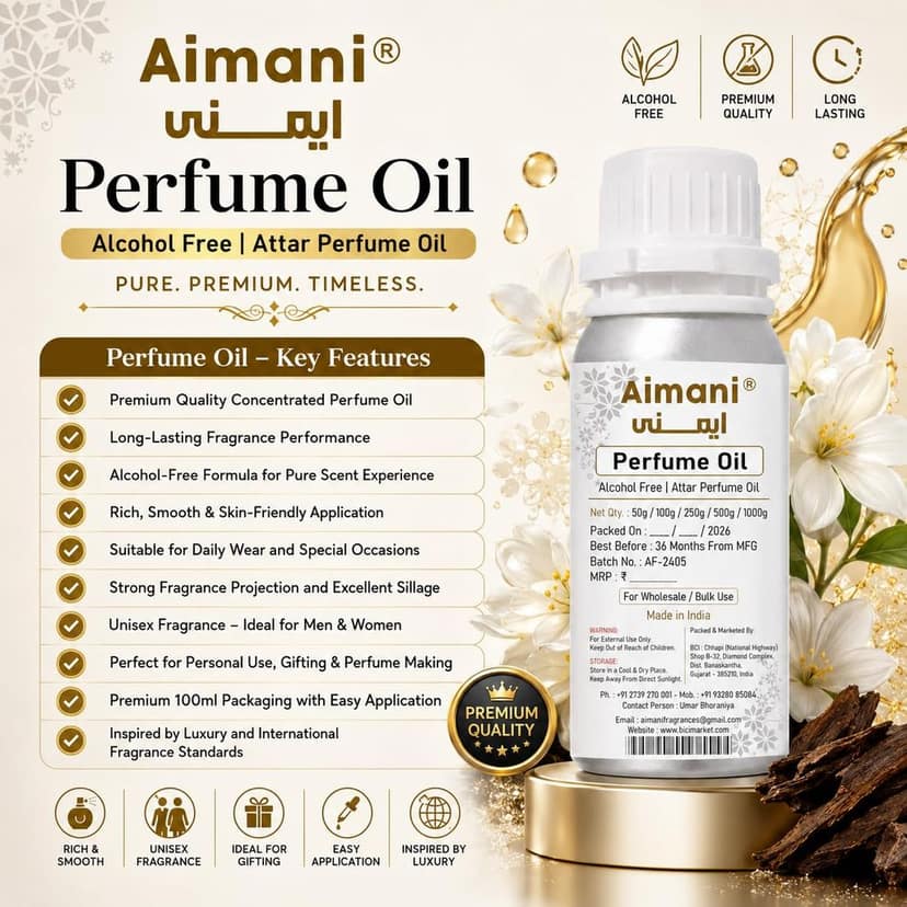 Aimani Wahami Perfume Attar Oil 25ml | Long Lasting Alcohol-Free Fragrance | Premium Unisex Attar for Men & Women view 2