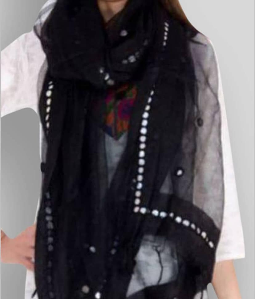Apratim Black Tissue Dupatta view 2