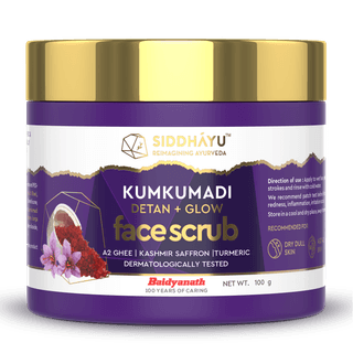 Baidyanath Siddhayu Kumkumadi Detan plus Glow Face Scrub 100 Gms