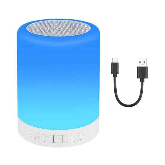 WIRELESS NIGHT LIGHT LED TOUCH LAMP SPEAKER BLUETOOTH SPEAKER view 2