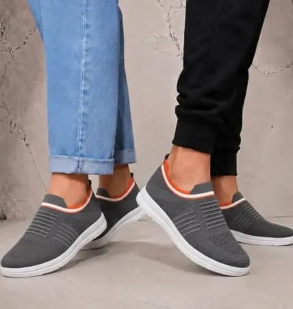 Grey Unisex Knitted Eva Footwear view 2
