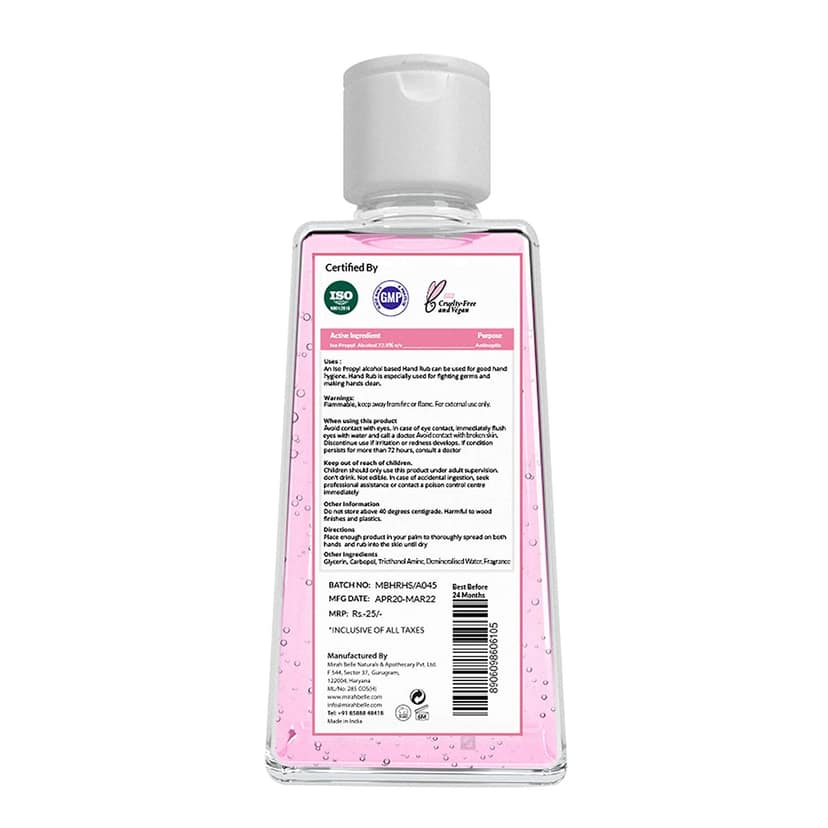Mirah Belle Hand Rub Sanitizer 50 Ml view 2