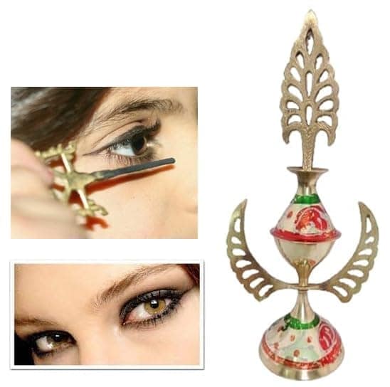 Mii Art brass surmedani with surma use in eye's muckap (size-23 cm 1pcs view 2
