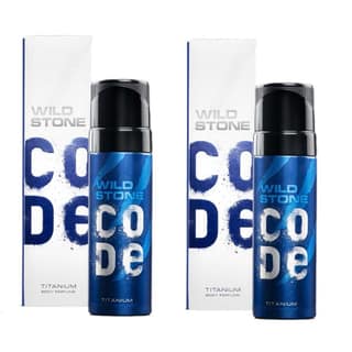 Wild Stone CODE Titanium Long Lasting No Gas Body Perfume for Men, Pack of 2 (150ml each),Spray Wild Stone CODE Titanium Long Lasting No Gas Body Perfume for Men, Pack of 2 (150ml each),Spray - 150 ml (Pack of 2)
