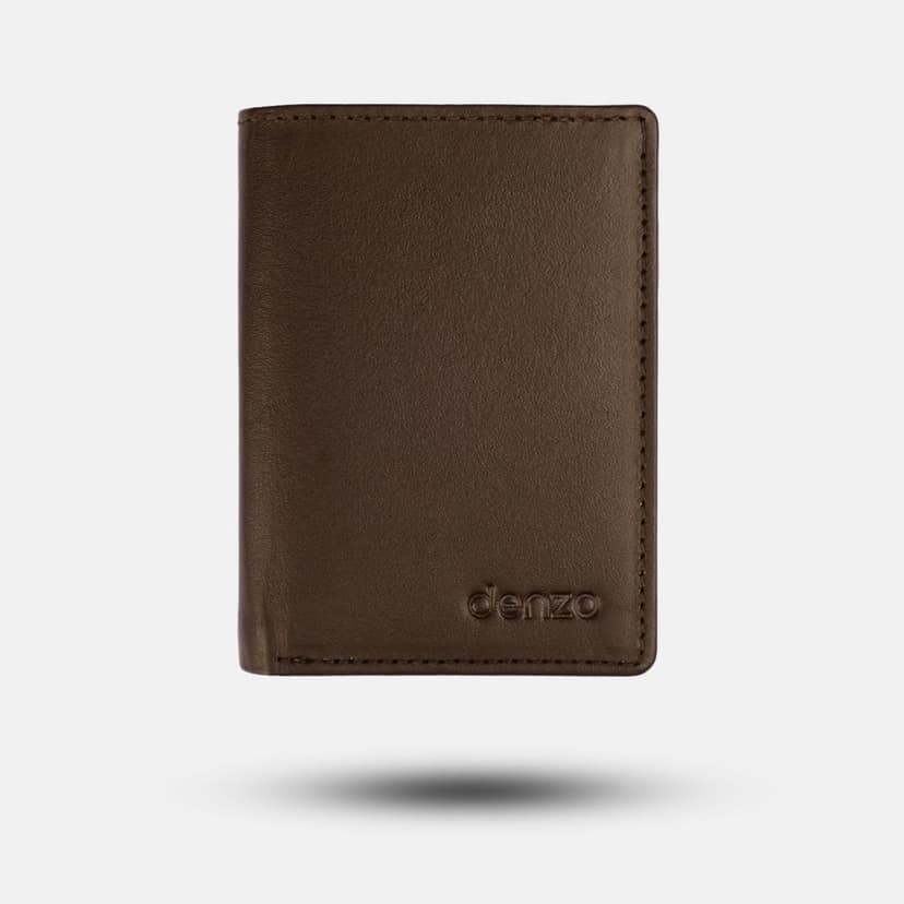 Trifold Pocket Wallet Chocolate Brown view 2