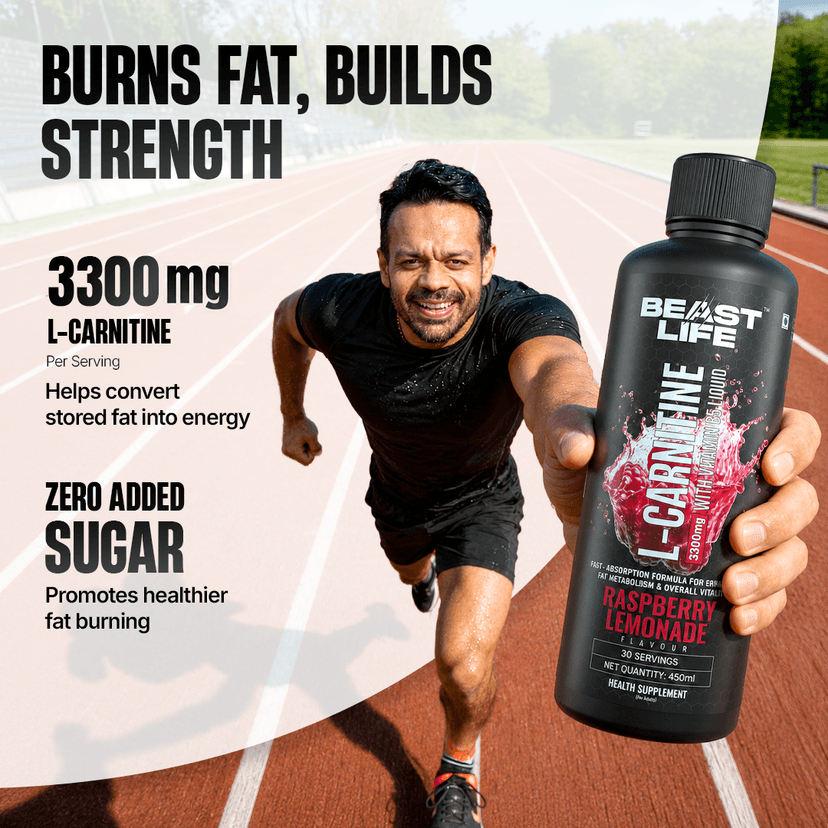L-Carnitine with Vitamin B5 Liquid 3300 mg | Raspberry Lemonade | 450 ml view 2