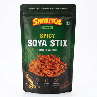 Snakitoz Roots Spicy Soya Stix | High Protein Snack