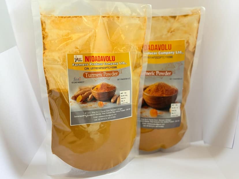 Nidadavolu Farmers Producer Company Ltd. Turmeric Powder 500g Online at Best Price in India - Nidadavolu Farmers Producer Company Ltd. view 2