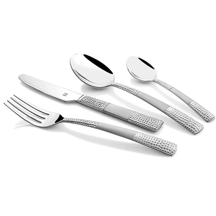 FnS Zest 24 Pc Designer Cutlery Set with Box Packaging (6 Dinner Spoons, 6 Dinner Forks, 6 Teaspoon & 6 Baby Spoons) view 2