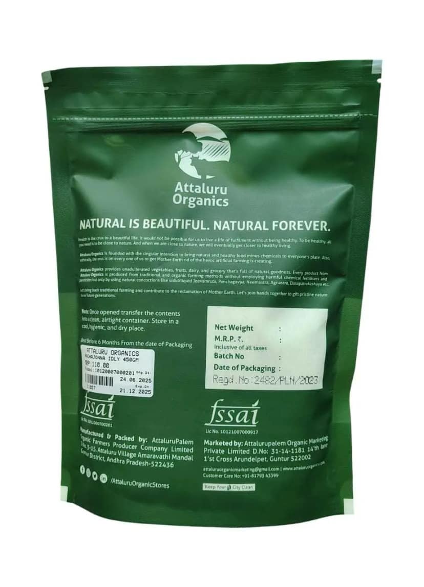 Attaluru Organics Green Jowar Idly Rawa view 2