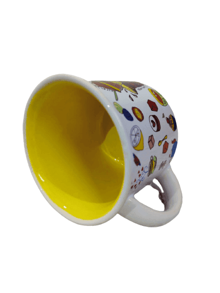 Homefrills Ceramic Hand Crafted-Hand Painted Multicolour Designer Ceramic Coffee Mug ,Cup Suitable for Coffee, Tea, Juice, Cappuccino, etc. (275ml) Set of 1 view 2