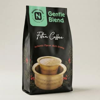 Namma Coffee - Gentle Blend Filter Coffee Powder - 70% Coffee, 30% Chicory | Authentic South Indian Filter Coffee | Freshly Roasted, Strong And Aromatic