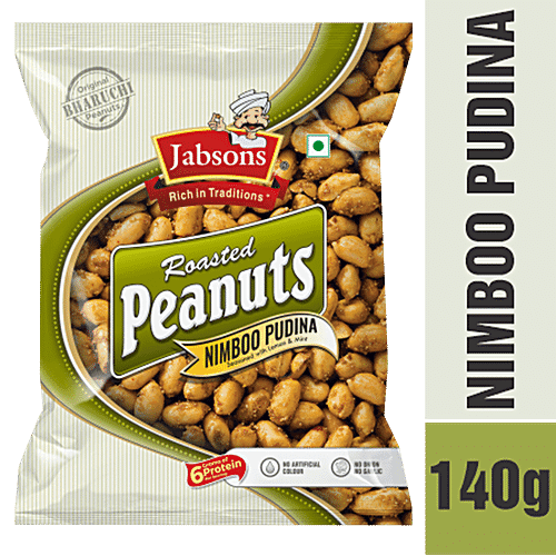 Jabsons Roasted Peanuts Nimboo Pudina 140G