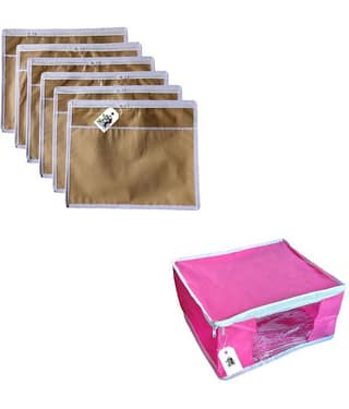 ADWITIYA Multi Saree Covers - 7 Pcs