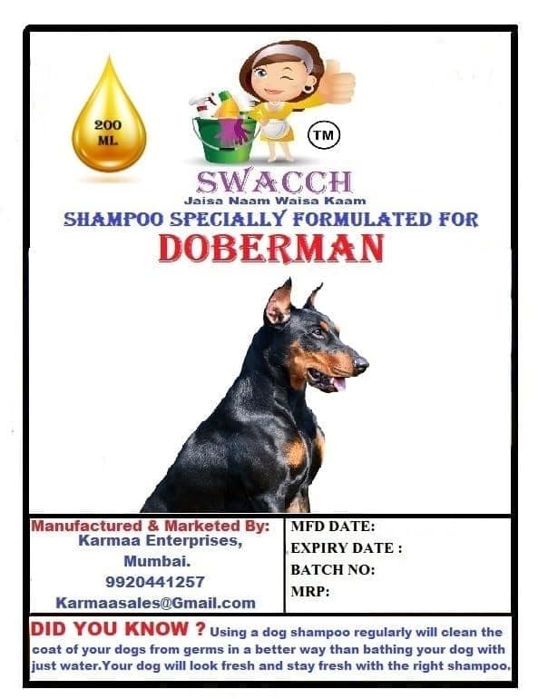 SWACCH Premium Shampoo for Doberman (200ML) (Pack of 3) Lavender view 2
