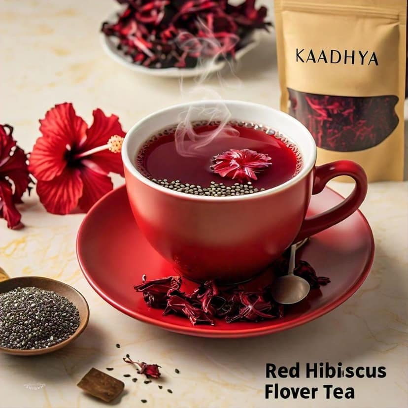 Organic Hibiscus Tea - Caffeine-Free, 100% Natural and Herbal, for a Relaxing and Healthy Lifestyle view 2